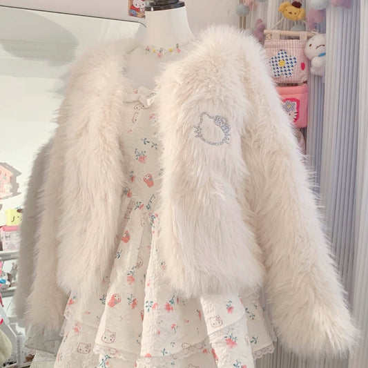 Cute furry coat HA2376