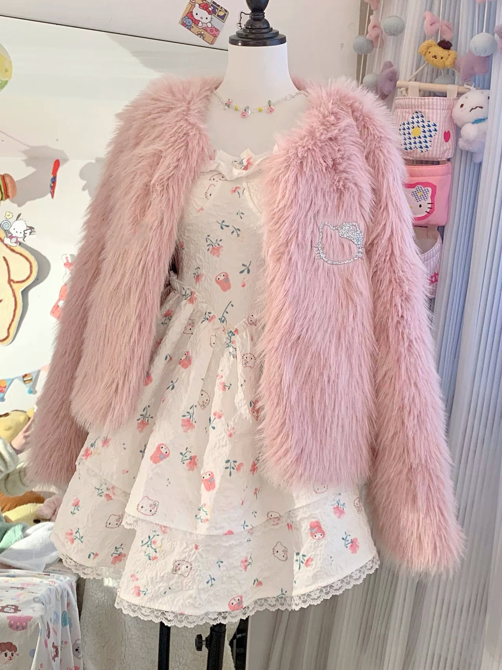 Cute furry coat HA2376