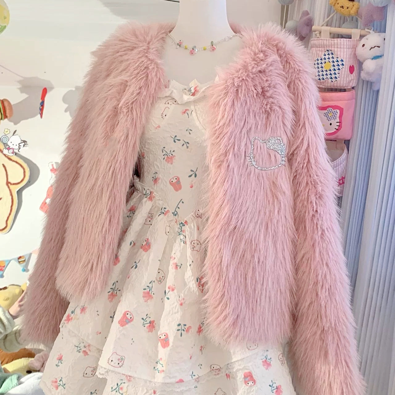 Cute furry coat HA2376