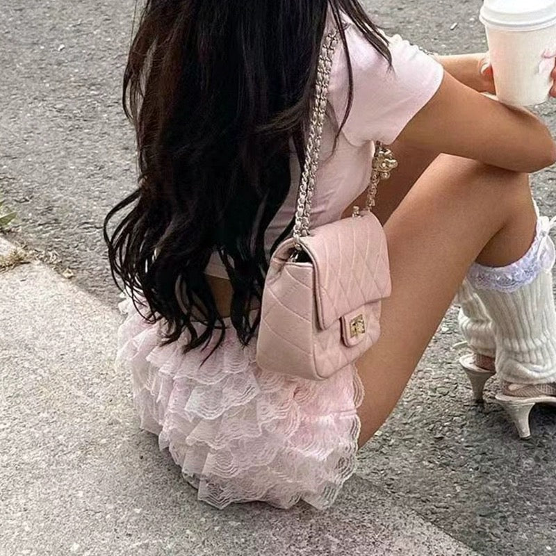 Bow lace shorts HA2377