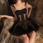 Ice silk suspender nightdress   HA2211