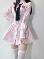 Chic long-sleeved shirt dress HA2218