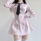 Chic long-sleeved shirt dress HA2218