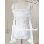 Sweet bow one-shoulder sweater HA2396
