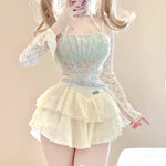 Sweet cake skirt three-piece suit HA2223