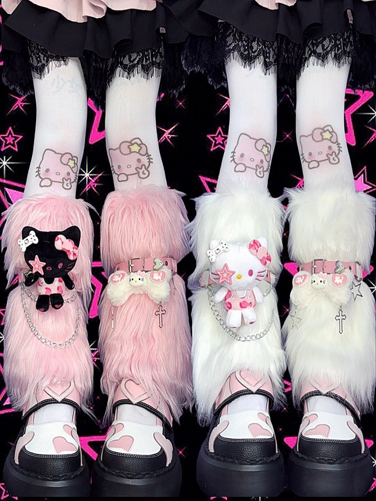 Cute plush leg warmers HA2819