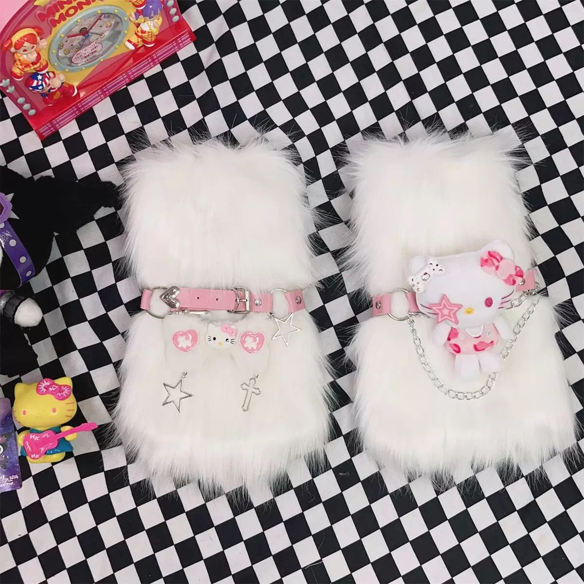 Cute plush leg warmers HA2819