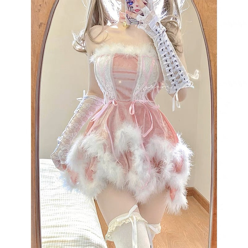 Pink bunny girl suit HA2228
