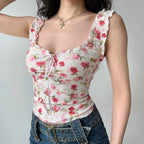 Printed Sleeveless Tank Top HA29705