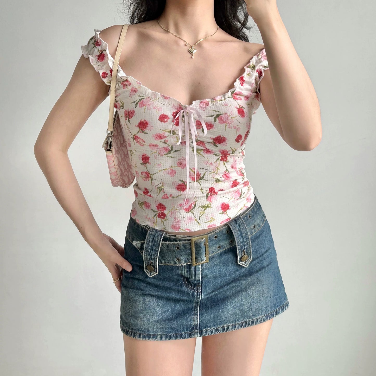 Printed Sleeveless Tank Top HA29705