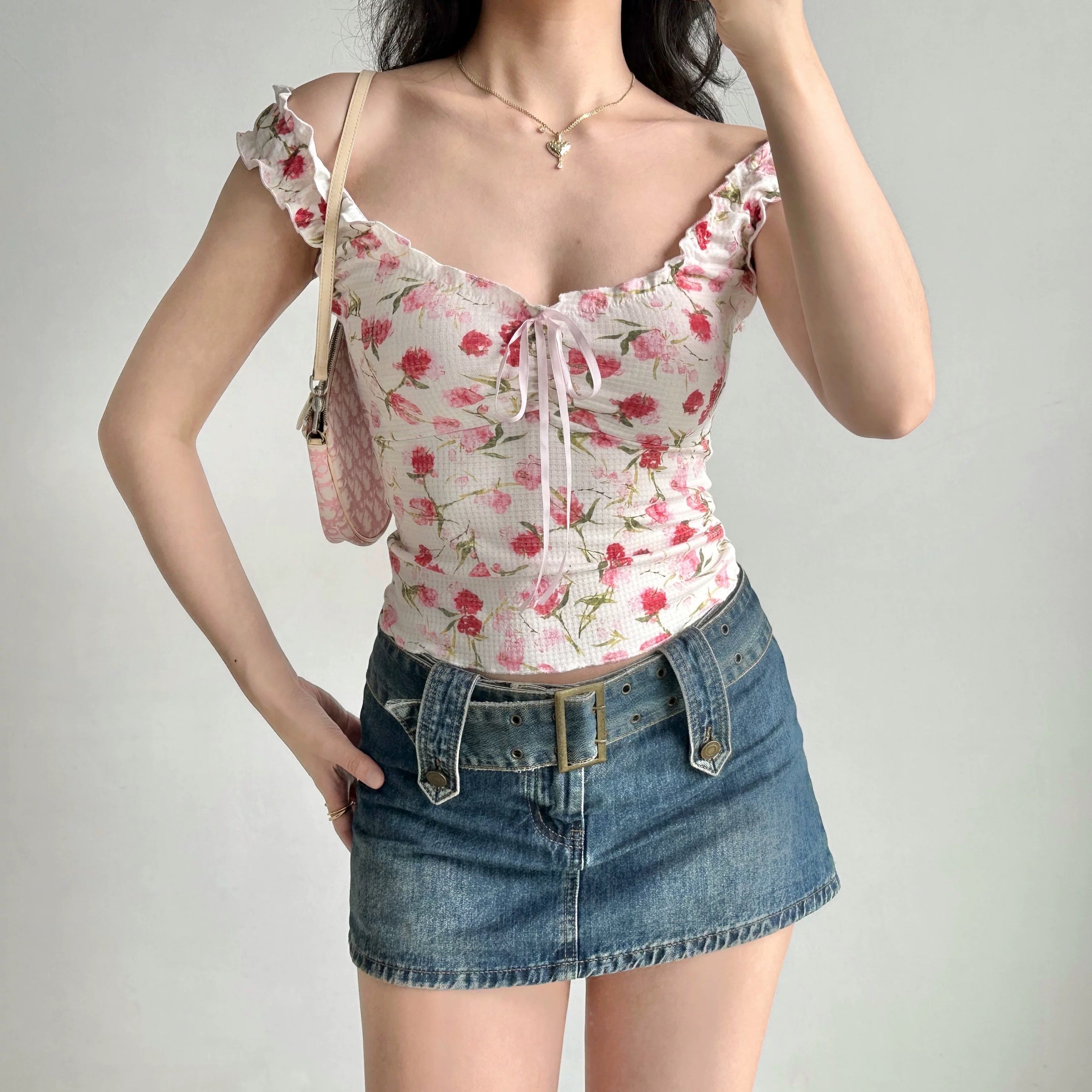Printed Sleeveless Tank Top HA29705