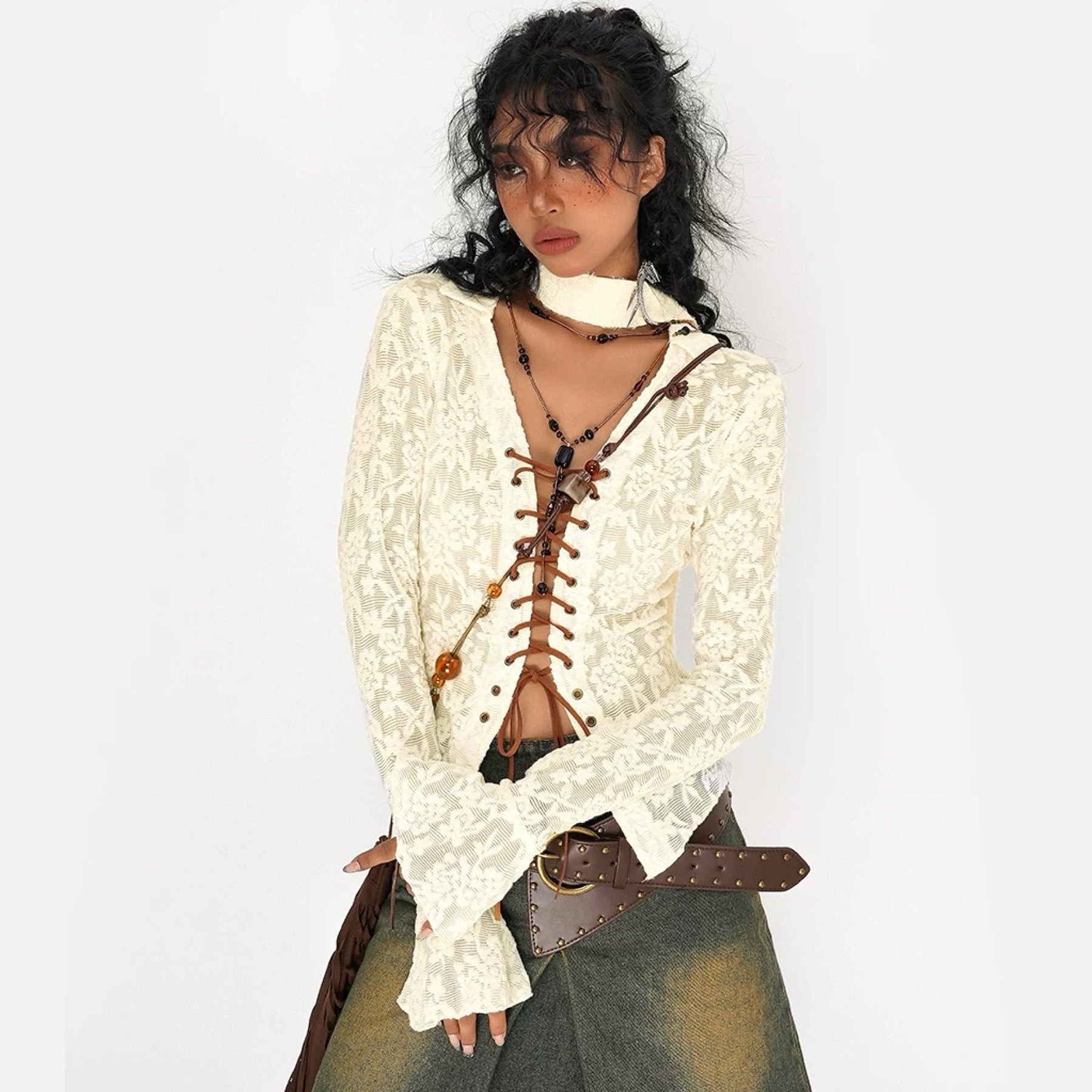 Vintage Lace Blouse HA29704