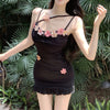 Flower suspender dress HA2526