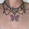 Butterfly Beaded waist chain/necklace HA2527