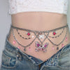 Butterfly Beaded waist chain/necklace HA2527