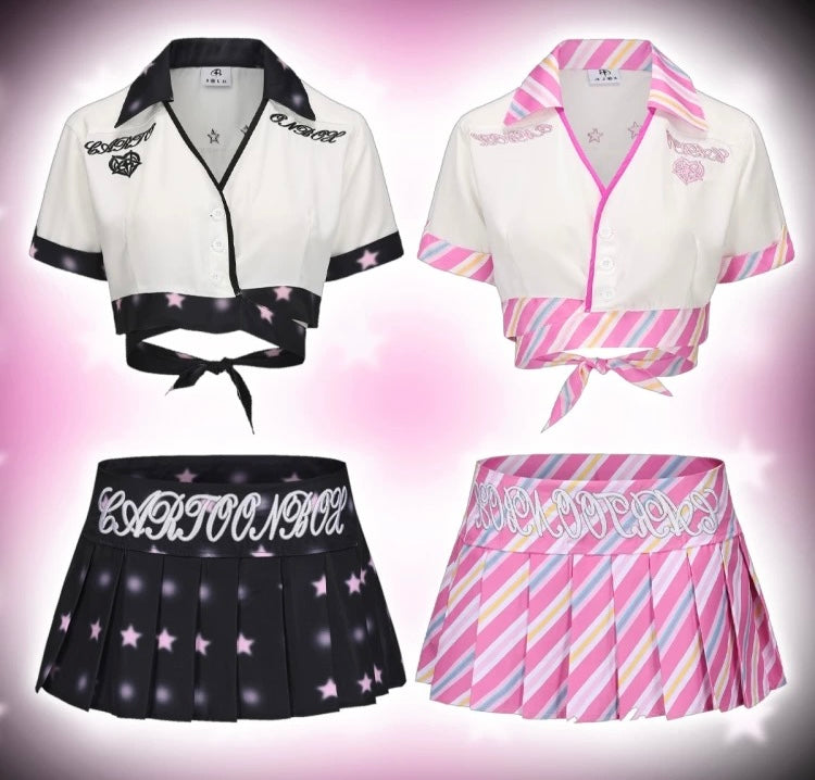 Two-Tone Shirt Set HA29707