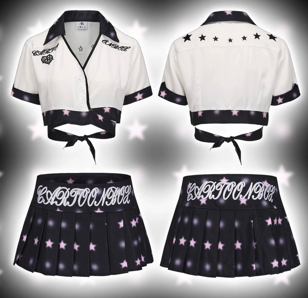 Two-Tone Shirt Set HA29707