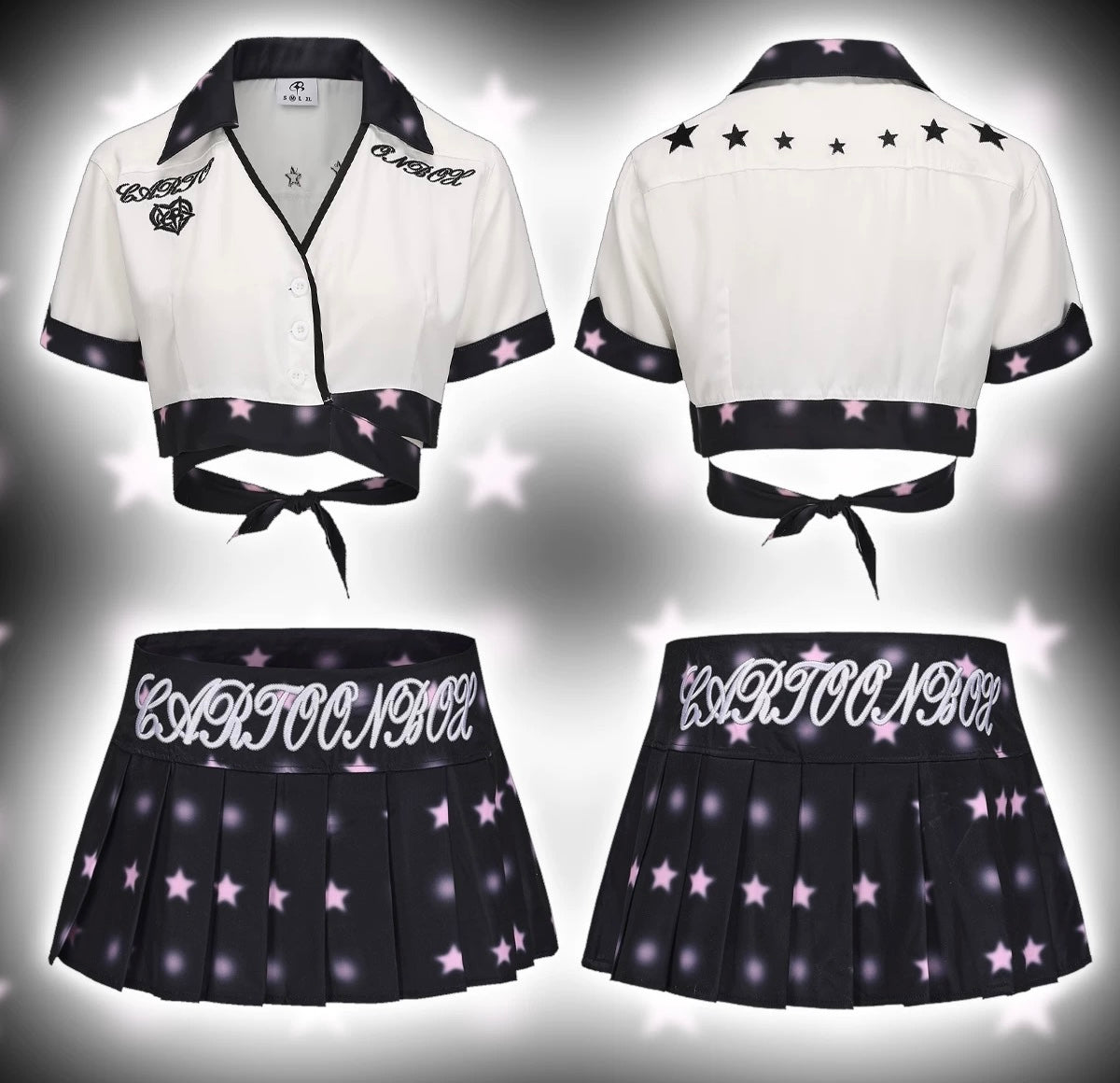 Two-Tone Shirt Set HA29707