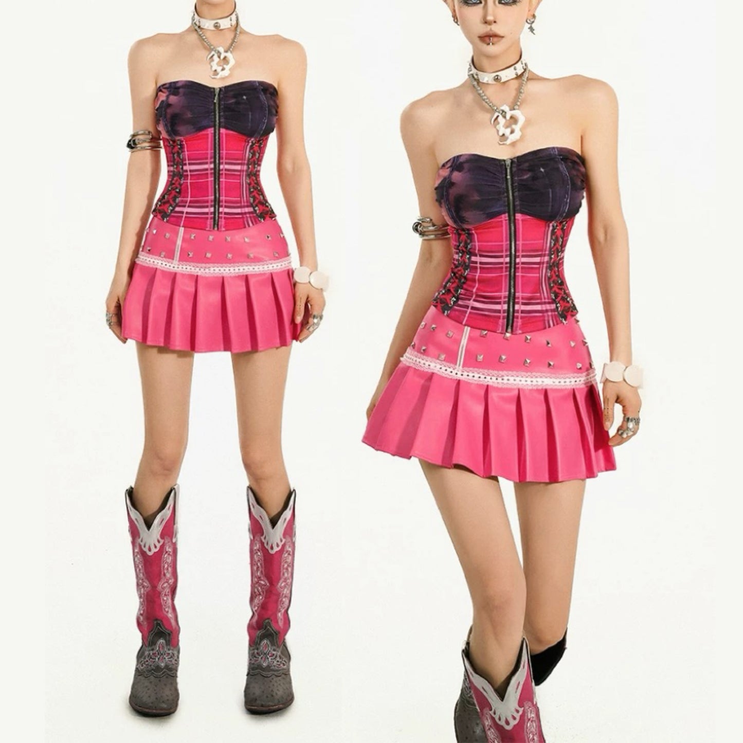 Colorblock Bandeau Design Set HA29708