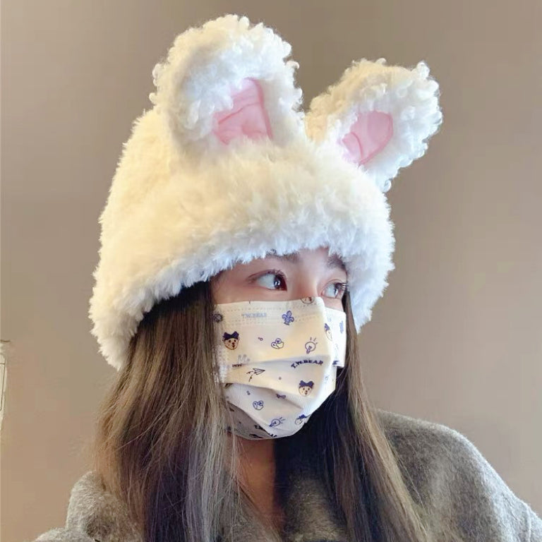 Cute plush bunny ears hat HA2236