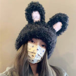 Cute plush bunny ears hat HA2236