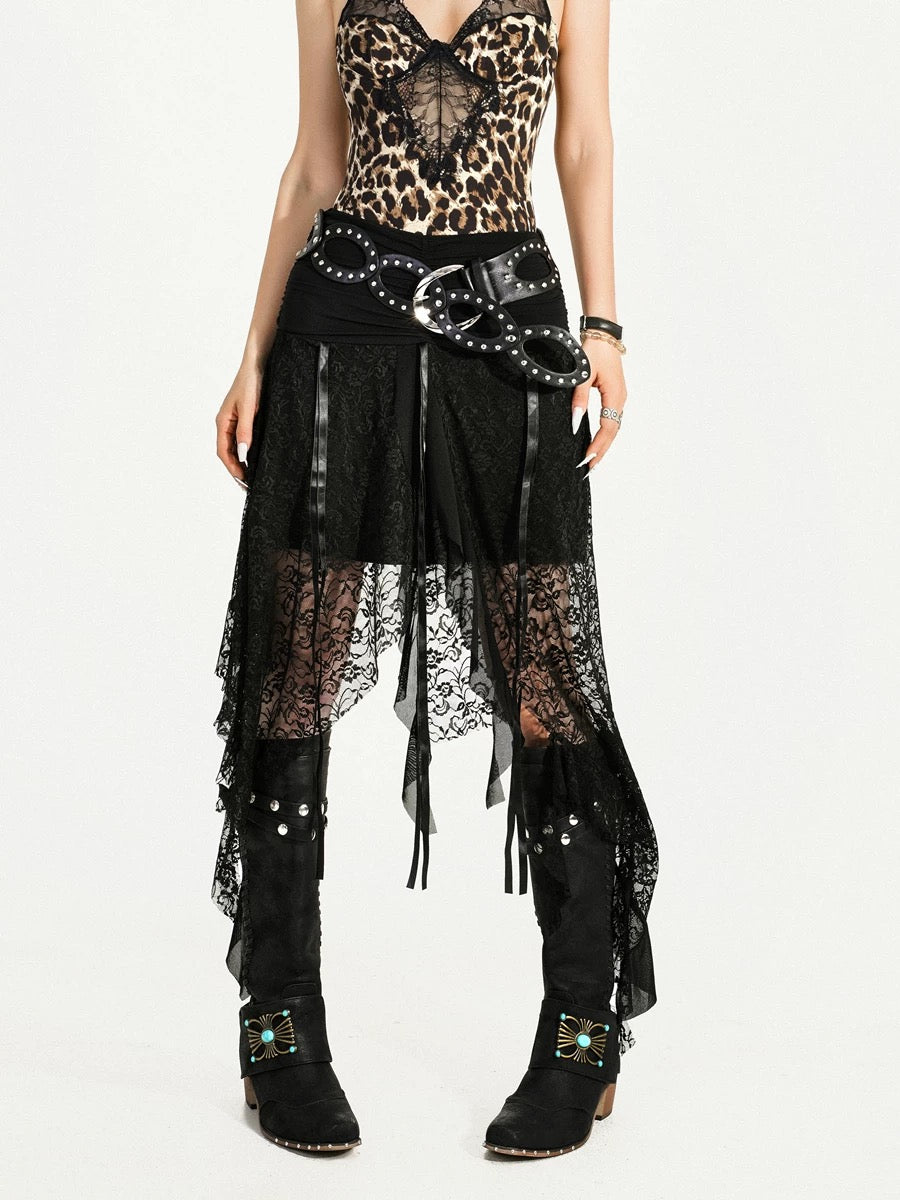 Fashionable Leopard Lace Set HA29711