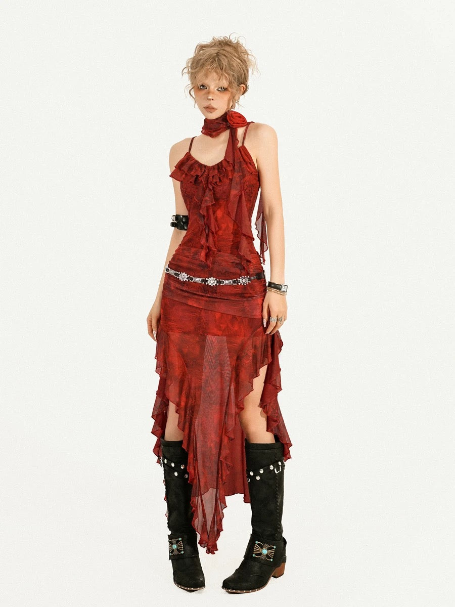 Red Flame Dress HA29713