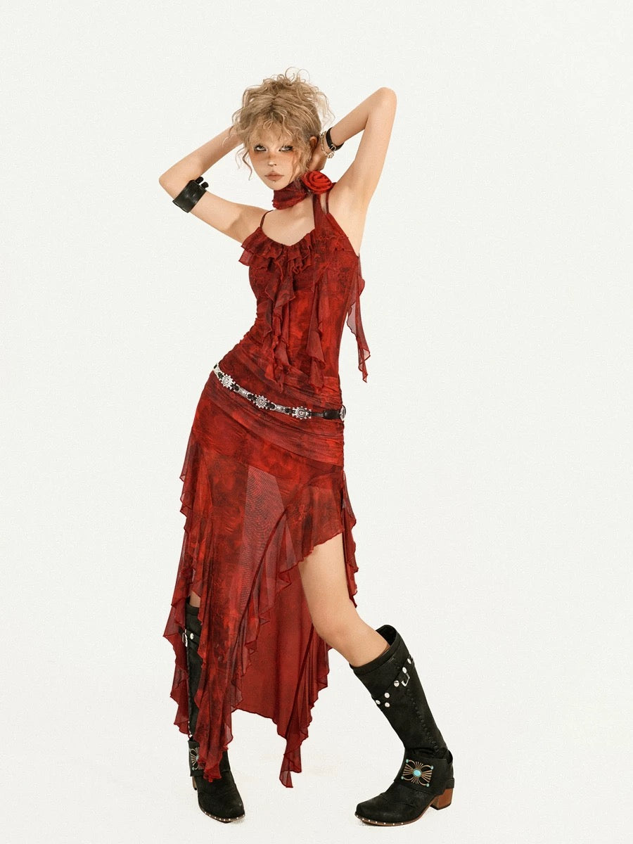 Red Flame Dress HA29713