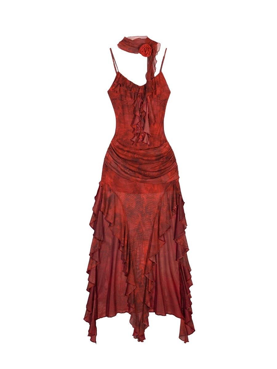 Red Flame Dress HA29713