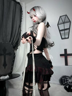 Dark Gothic Vest Short Set HA29718