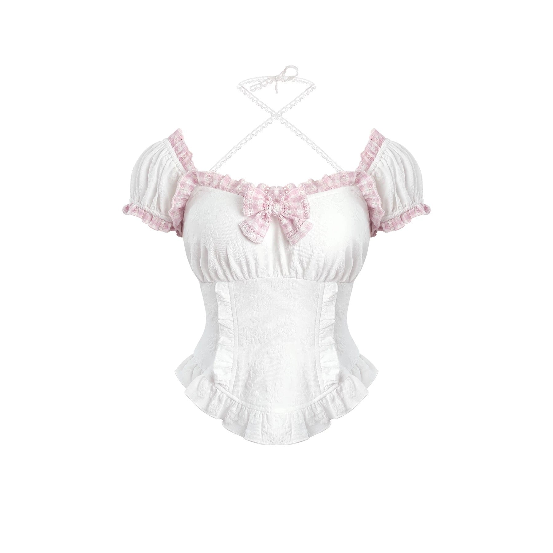Sweet Pink Plaid Set HA29720