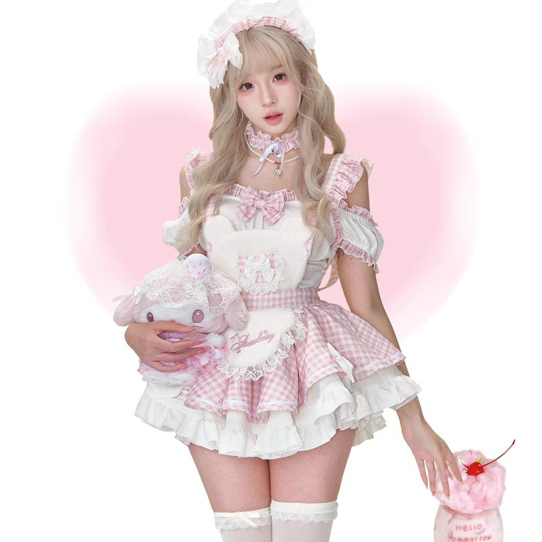 Sweet Pink Plaid Set HA29720