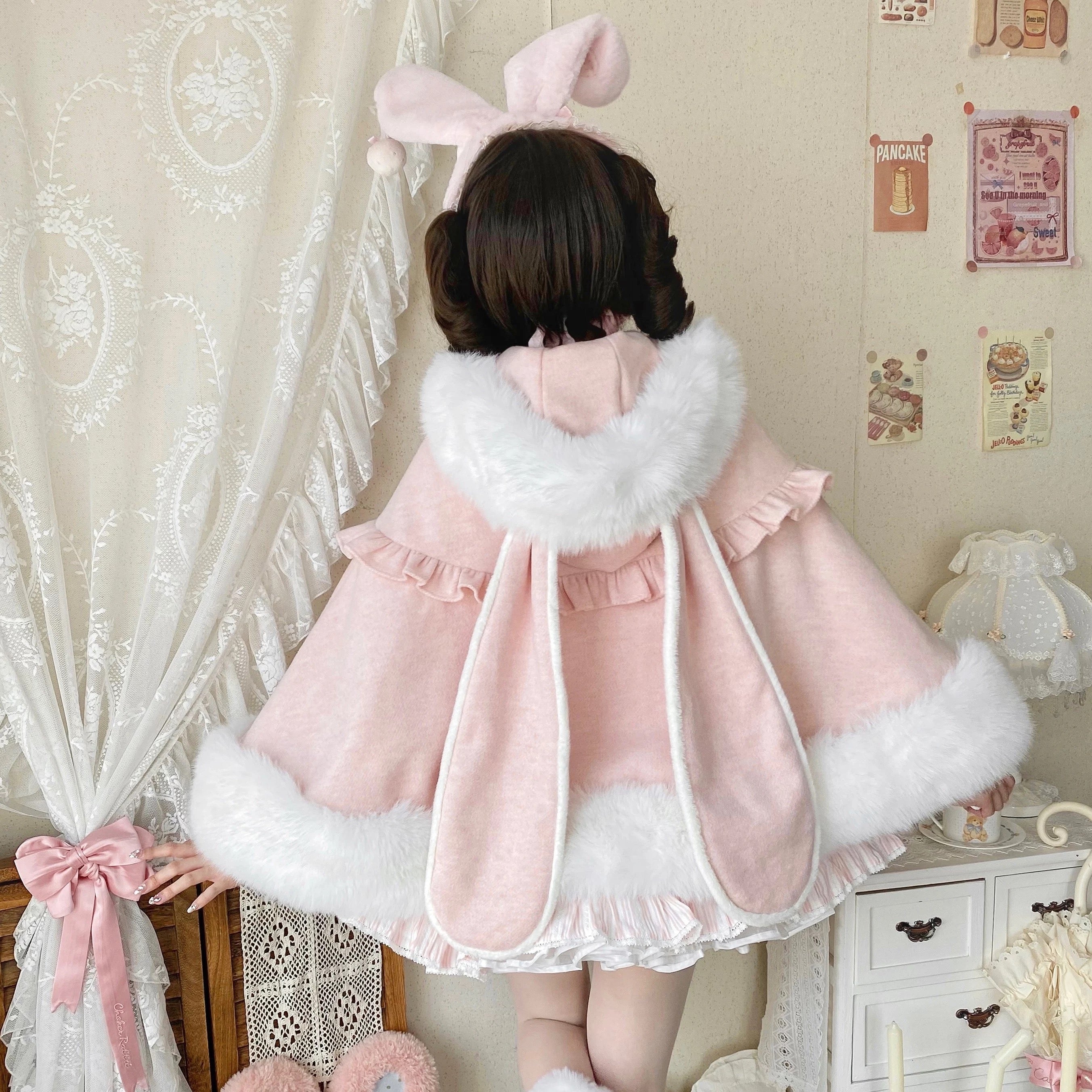 Lop-Eared Lolita Cape Coat HA29726