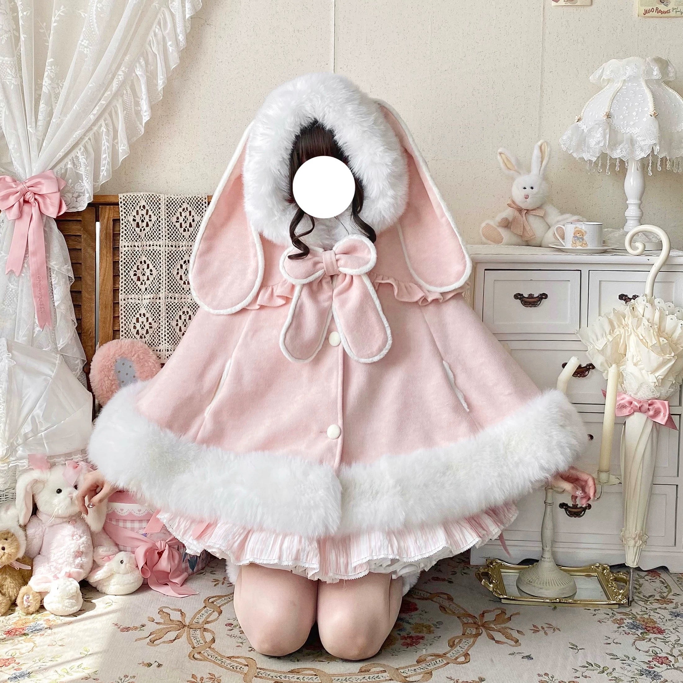Lop-Eared Lolita Cape Coat HA29726