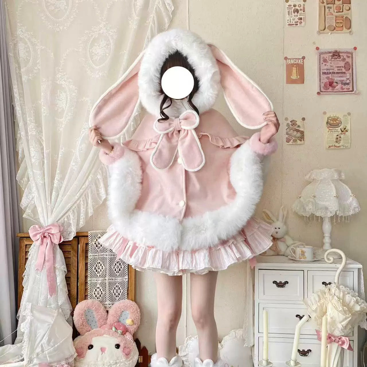 Lop-Eared Lolita Cape Coat HA29726