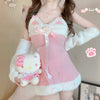 Cute suspender two-piece set HA2364