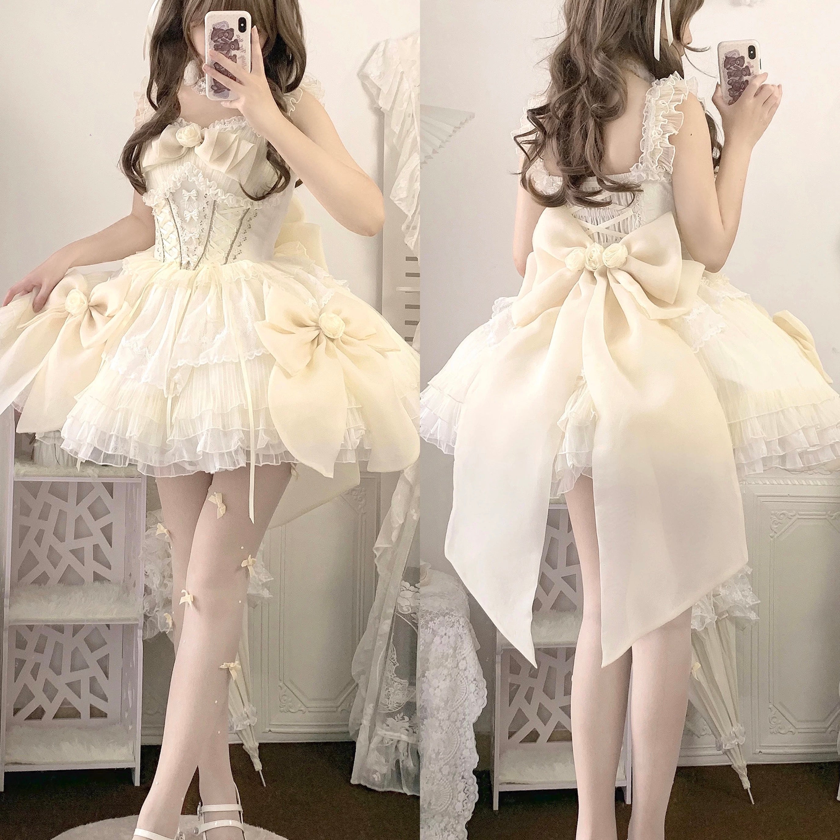 Gentle Beige Lolita Dress HA29729