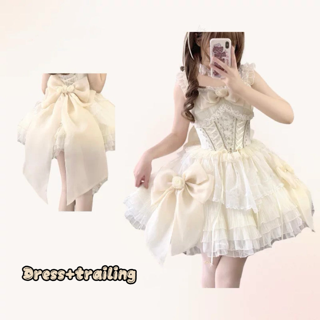 Gentle Beige Lolita Dress HA29729