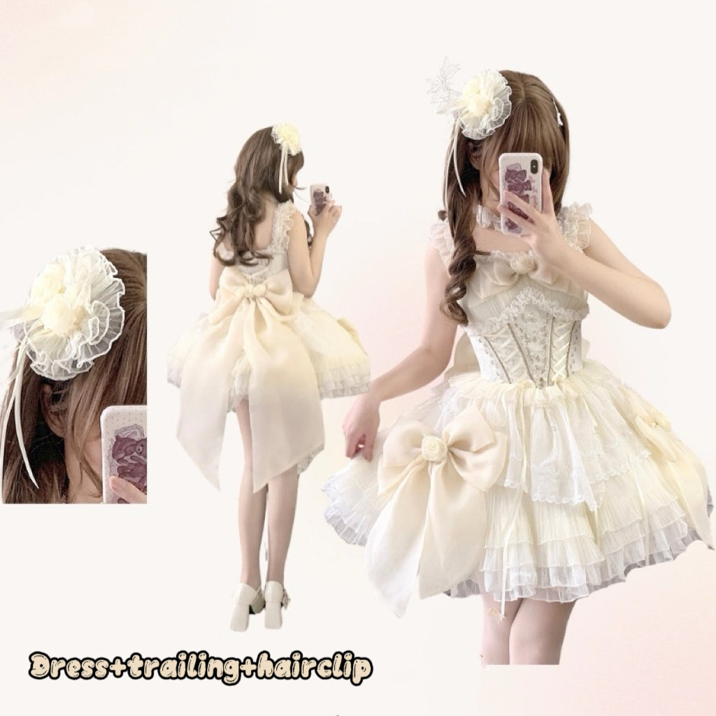 Gentle Beige Lolita Dress HA29729