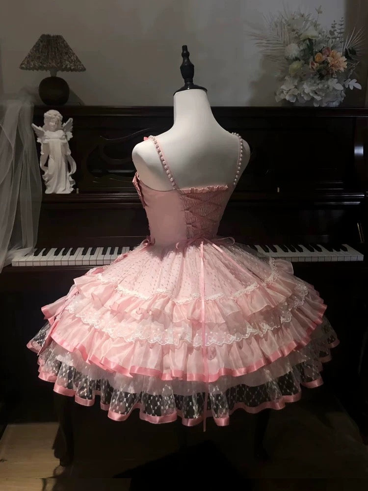 Pink Ballet Cake Dress HA29732