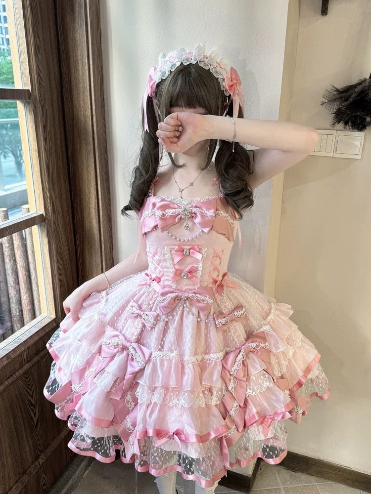 Pink Ballet Cake Dress HA29732
