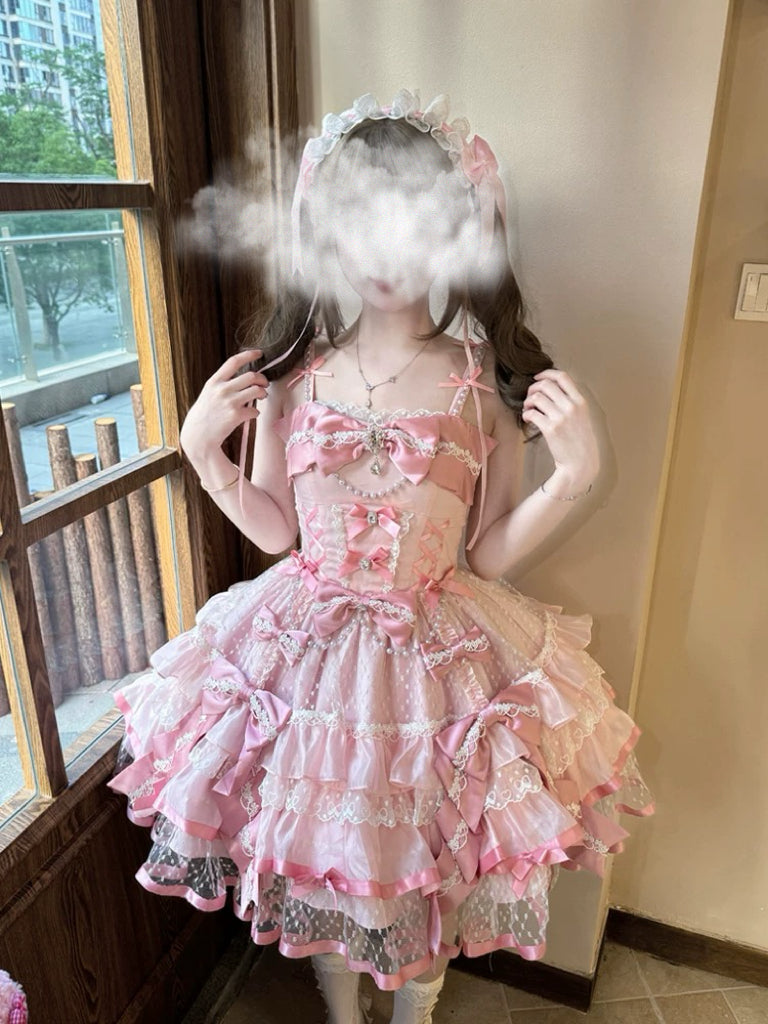 Pink Ballet Cake Dress HA29732