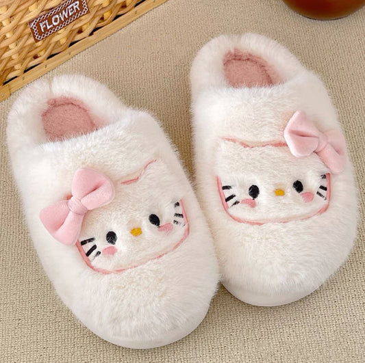 Cute kt cat plush slippers HA2241