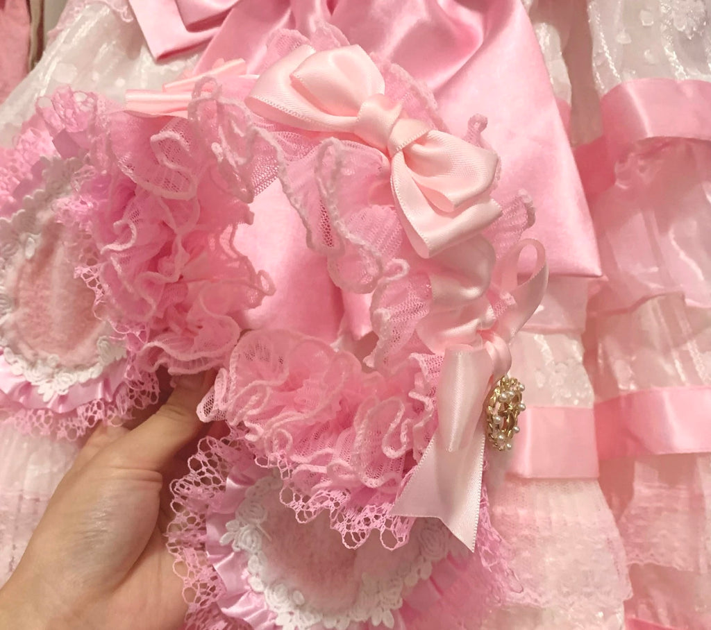 Cute pink bunny ears headband HA29737