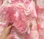 Cute pink bunny ears headband HA29737