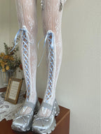 Ribbon lace socks HA29748