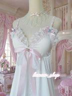 Sweet Lace Plush Trim Dress HA29753