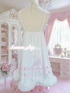 Sweet Lace Plush Trim Dress HA29753