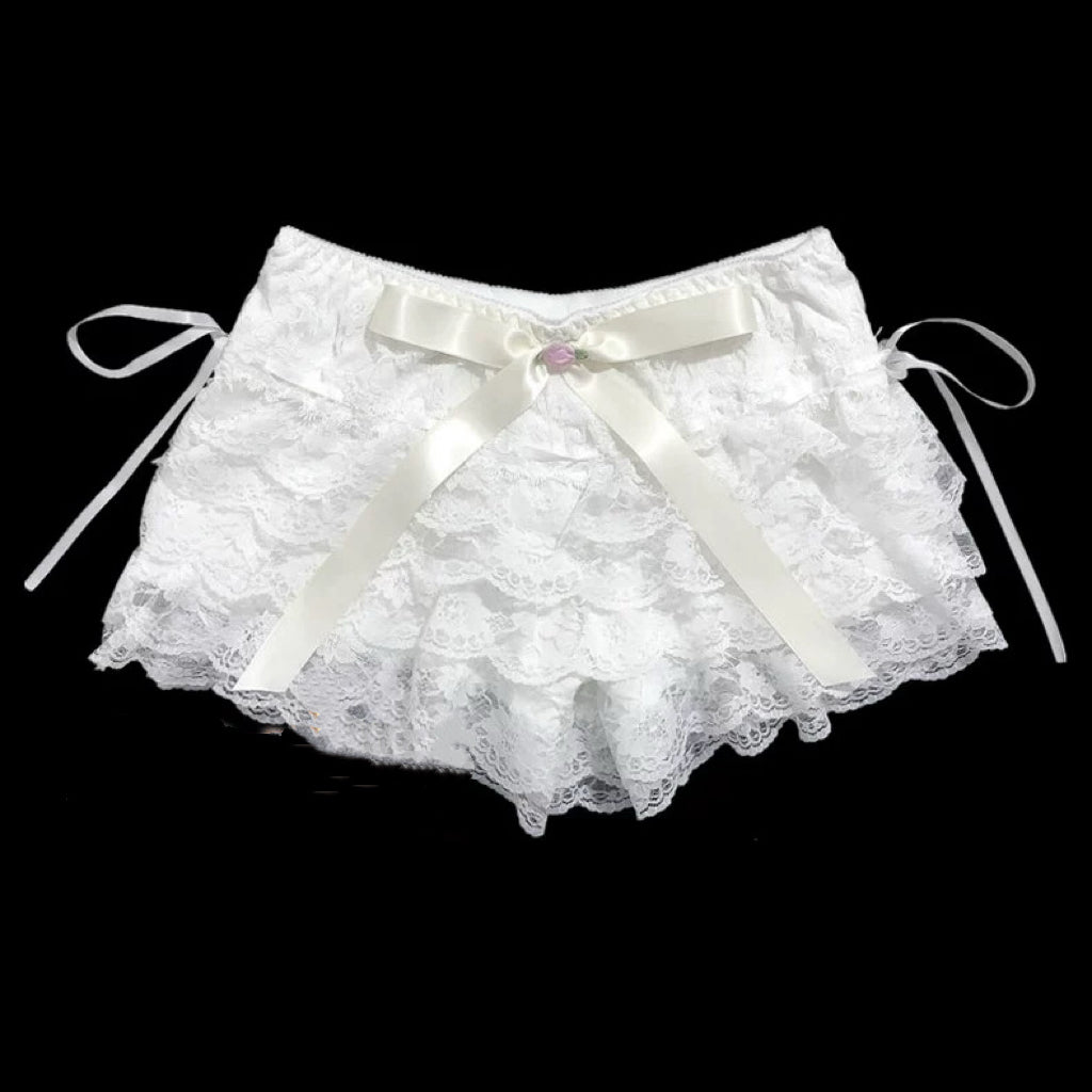 Lace bow shorts HA29754