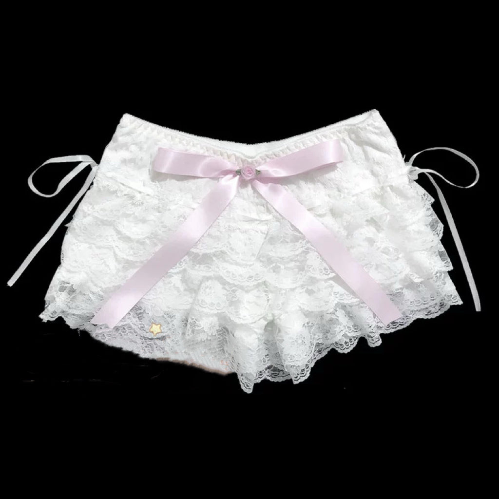 Lace bow shorts HA29754